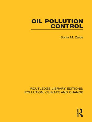 cover image of Oil Pollution Control
